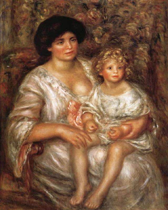 Pierre Renoir Madame Thurneysen and her Daughter Germany oil painting art